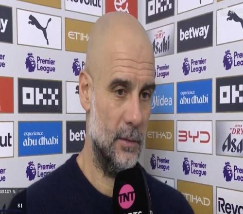 瓜帅：纽卡非常难对付，所以我对球队今天的表现很满意