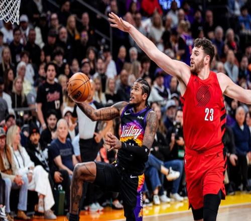 杨瀚森被下放！开拓者15分大胜太阳克林根23+12+4帽马鲁阿奇7+7