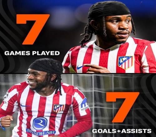 7场造7球！3500万欧元买来边路最强爆点，马竞冬窗捡漏非洲先生