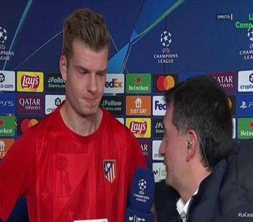 瑟洛特：上一场我错过了一个机会，赛前我和奥布拉克讨论过