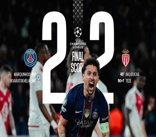 巴黎连续14个赛季晋级欧冠16强，创造法国俱乐部历史纪录