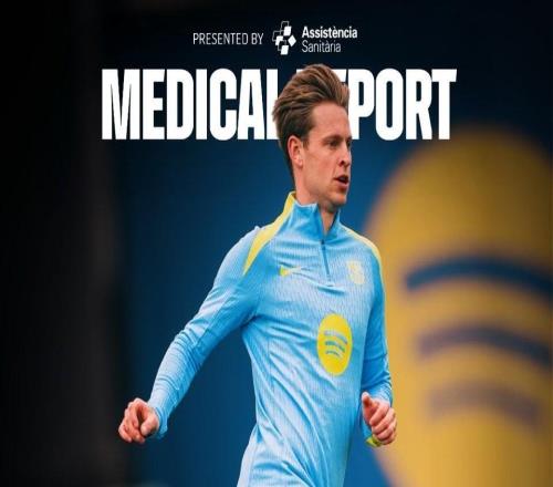 巴萨官方：德容右腿股二头肌受伤，预计缺阵56周