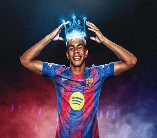 巴萨41黄潜，亚马尔戴帽！18岁230天破西甲纪录甩开皇马4分领跑