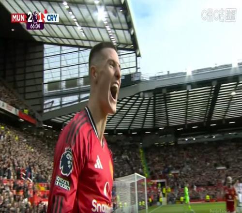 B费点射+精准助攻，谢什科首发进球，曼联21逆转10人水晶宫