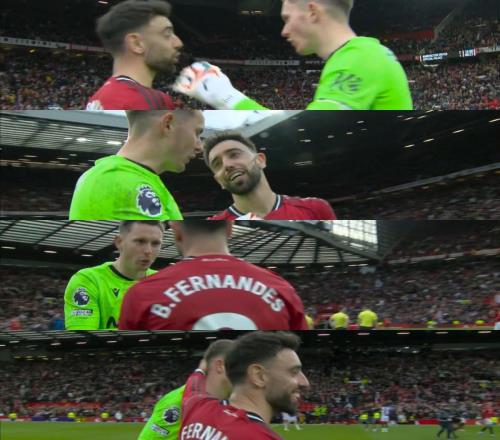 和前队友也感情好，B费罚进点球后和迪恩亨德森友好交流