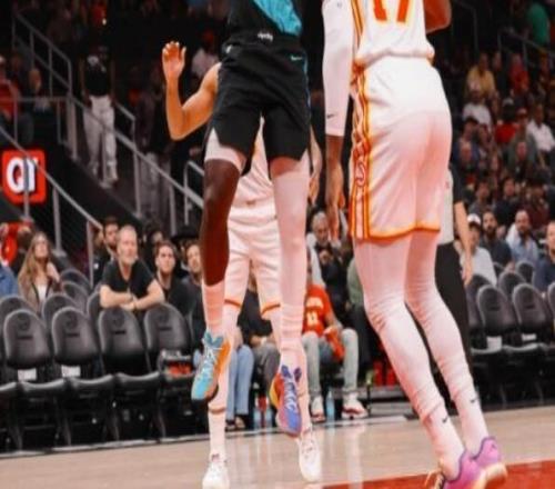 101135！杨瀚森1篮板1助攻，开拓者客场34分惨败老鹰