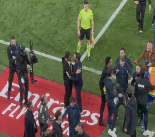 这是咋了维尼修斯、米利唐与赫塔费球员恩约姆发生激烈冲突