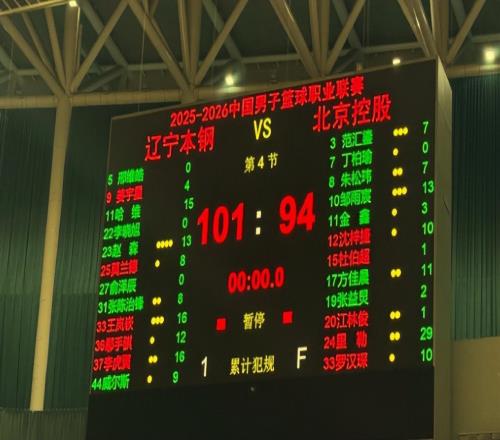 赵继伟作壁上观！哈维首秀15分,布罗金顿现场学习,辽篮10194北控