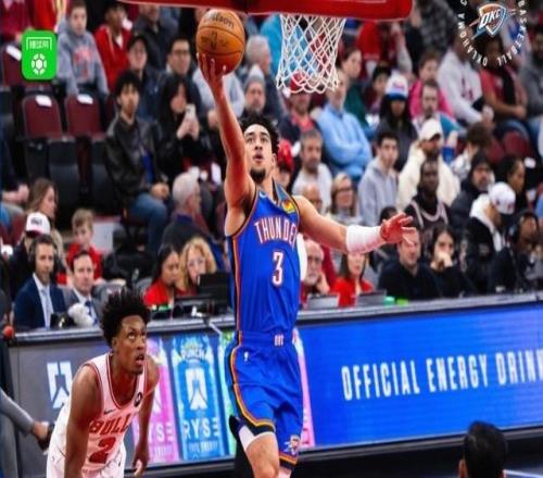 雷霆116108力克公牛，麦凯恩20分，切特12分11板