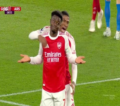 59球超越亨利，萨卡是25岁前为阿森纳英超进球最多的球员