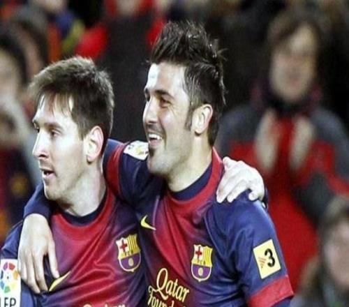 比利亚：梅西是世界上最好的球员，我从没见过能和他相比的人