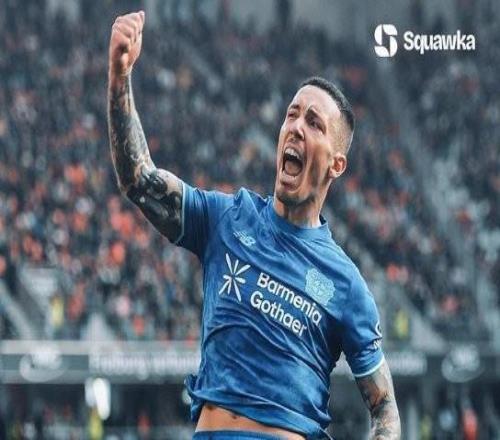 格里马尔多德甲已进8粒任意球，位加盟药厂后五大联赛同期最多