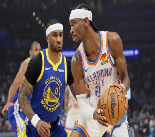 雷霆横扫勇士成联盟50胜首队亚历山大27分连125场20+追张伯伦