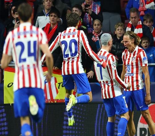 10场欧冠造10球！马竞神锋大爆发，全场最佳，西蒙尼缔造队史神迹