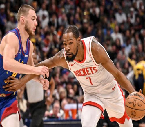 火箭三节投降负掘金！杜兰特11分平赛季最低穆雷30分约基奇三双