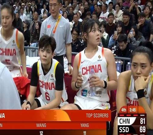 中国女篮：4人表现不佳，末节双塔成隐患，罗欣棫+24效率高