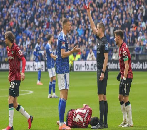 德足协官方：哲科因实施粗暴犯规被禁赛两场沙尔克已上诉