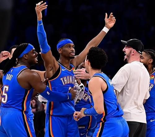 悄悄9连胜！提前13场锁定季后赛！SGA刷新NBA纪录，MVP没悬念了