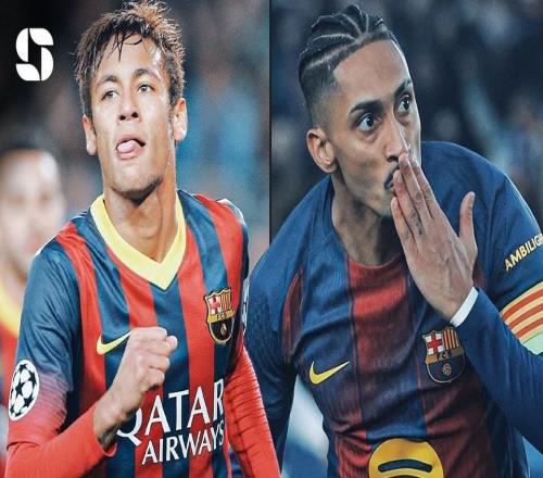 追平内马尔，拉菲尼亚是欧冠参与30球所用场次最少的巴西球员