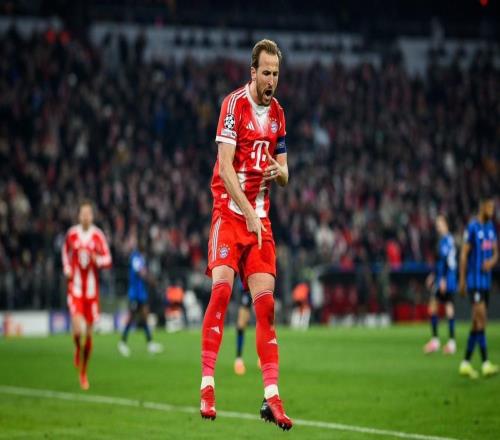 凯恩欧冠淘汰赛已打入12球，英格兰球员中仅次于兰帕德和鲁尼