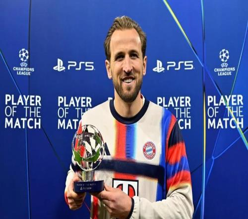 梅开二度，凯恩当选拜仁vs亚特兰大全场最佳球员