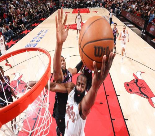 哈登36+7+9+7记3分创NBA历史第1神迹，还刷爆纪录，骑士险胜公牛