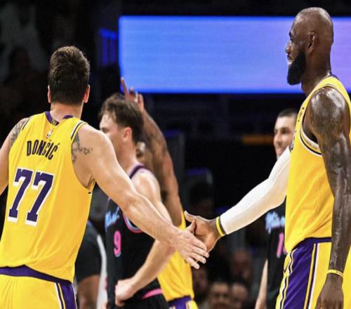 湖人134126热火8连胜，此战诞生3个事实，东契奇60分老詹三双