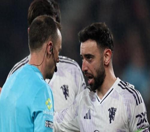 英超：曼联队长布鲁诺费尔南德斯怒斥VAR判罚双重标准