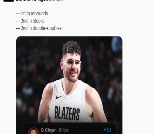 近五战三取20+10！克林根跨年后3数据联盟前二杨瀚森怎夺他之位