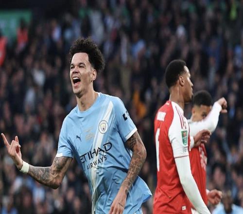 曼城近5次英联杯对阵阿森纳全胜，总比分为131