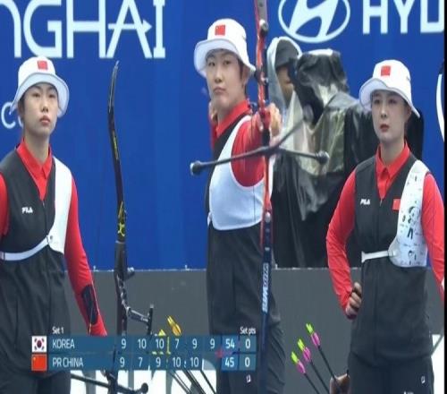 射箭奥运资格赛：中国女队击败马来西亚夺冠，锁定该项目奥运资格