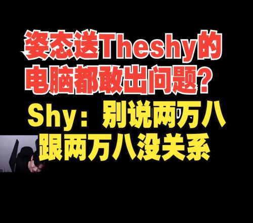 姿态送Theshy的电脑都敢出问题Theshy：别说两万八了，没办法！