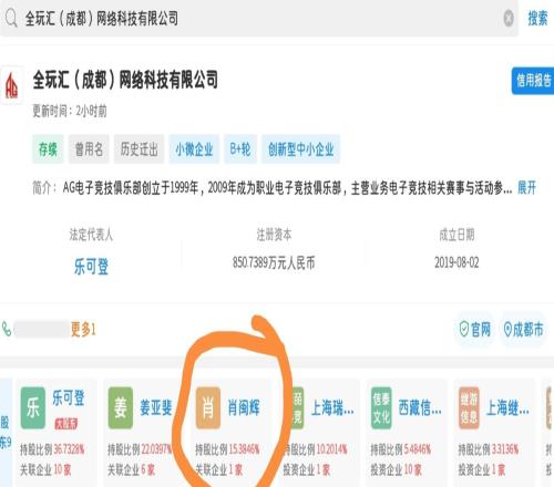 持股15%！数据网址显示：梦之泪伤出资认缴130万已入股AG