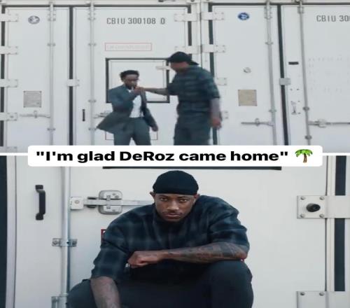 德罗赞亮相Lamar新歌MV有一句歌词为：我很高兴德罗赞回家了