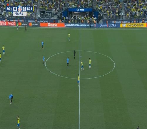 乌拉圭vs巴西进入点球大战！双方90分钟战成00平