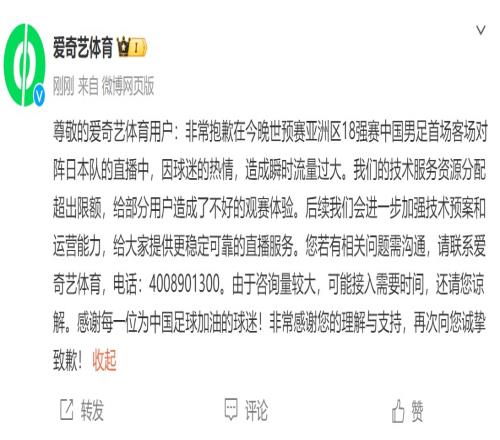 李璇：爱奇艺错不在收费而是没让观众很好收看比赛该退费得退费