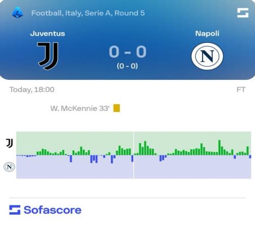 尤文vs那不勒斯全场数据：控球率65%35%，射门98、射正11