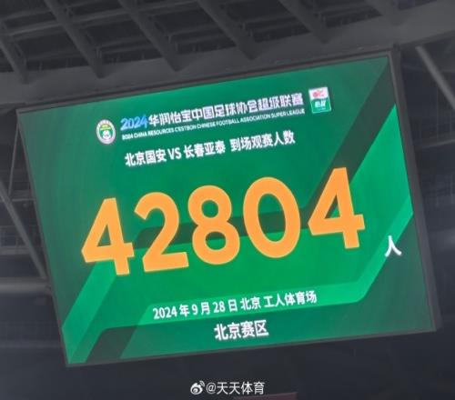 人气不俗！42804人现场见证国安主场81大胜亚泰