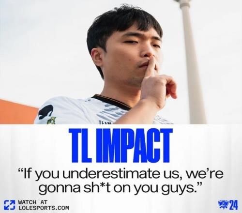 LOL官推分享Impact：如果低估我们，我们会给你点颜色看看