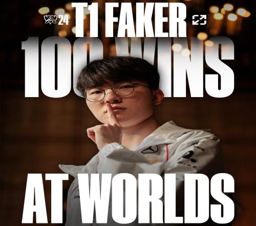 LoL官方ins祝贺FakerS赛100胜，G2评论：很他击败谁拿到了100胜