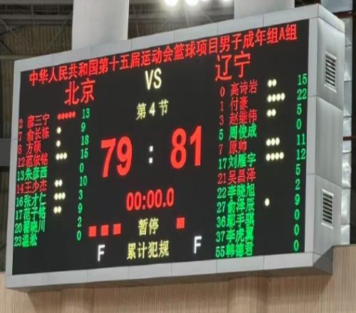 付豪22+6赵继伟助攻原帅3分杀死比赛全运会辽宁逆转北京险胜2分