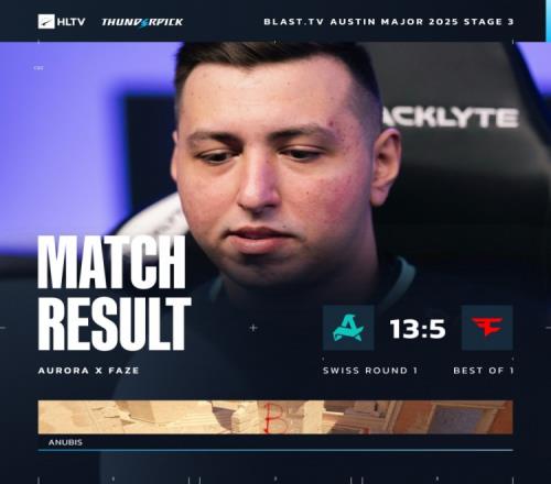 s1mple燃尽+被刀雨神哑火寒王昙花一现FaZe513不敌Aurora