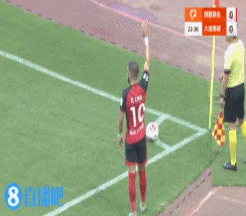 半场陕西联合暂11大连鲲城艾力头槌破门穆谢奎扳平