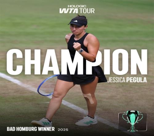 佩古拉20轻取斯瓦泰克，夺得WTA500巴特洪堡站冠军