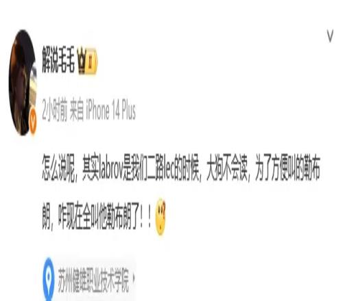 老詹也打MSI！毛毛：labrov是二路为了方便叫的勒布朗，咋现在全叫他勒布朗了