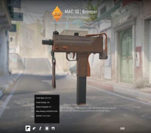 《CS2》磨损经济学！史上最低磨损MAC10以4.5万美元天价成交