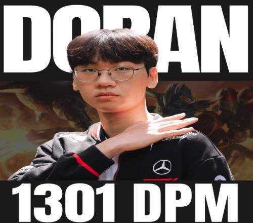 Doran兰博分均伤害1301破MSI上单历史记录，前三均是兰博