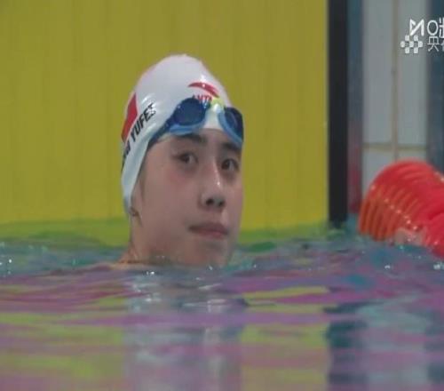全运会女子100米蝶泳： 张雨霏56秒88获得冠军，王一淳银牌