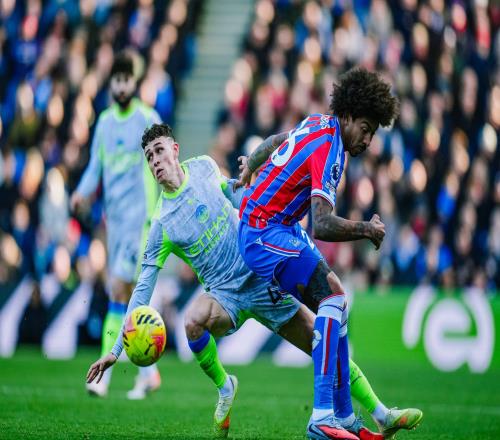 曼城本场英超前25分钟0射门，为2024年12月对利物浦以来首次