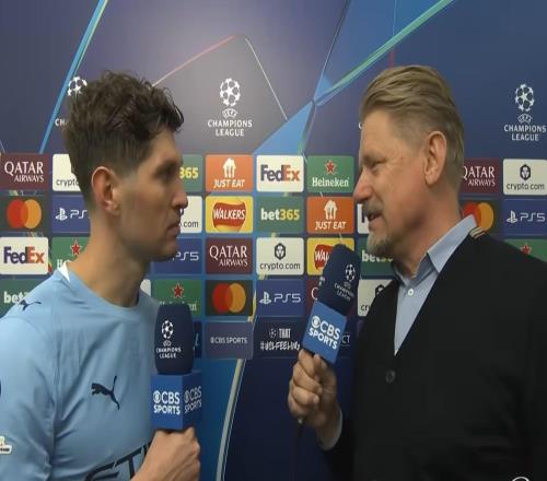 斯通斯：改打五后卫是教练的临场决定真为福登感到开心